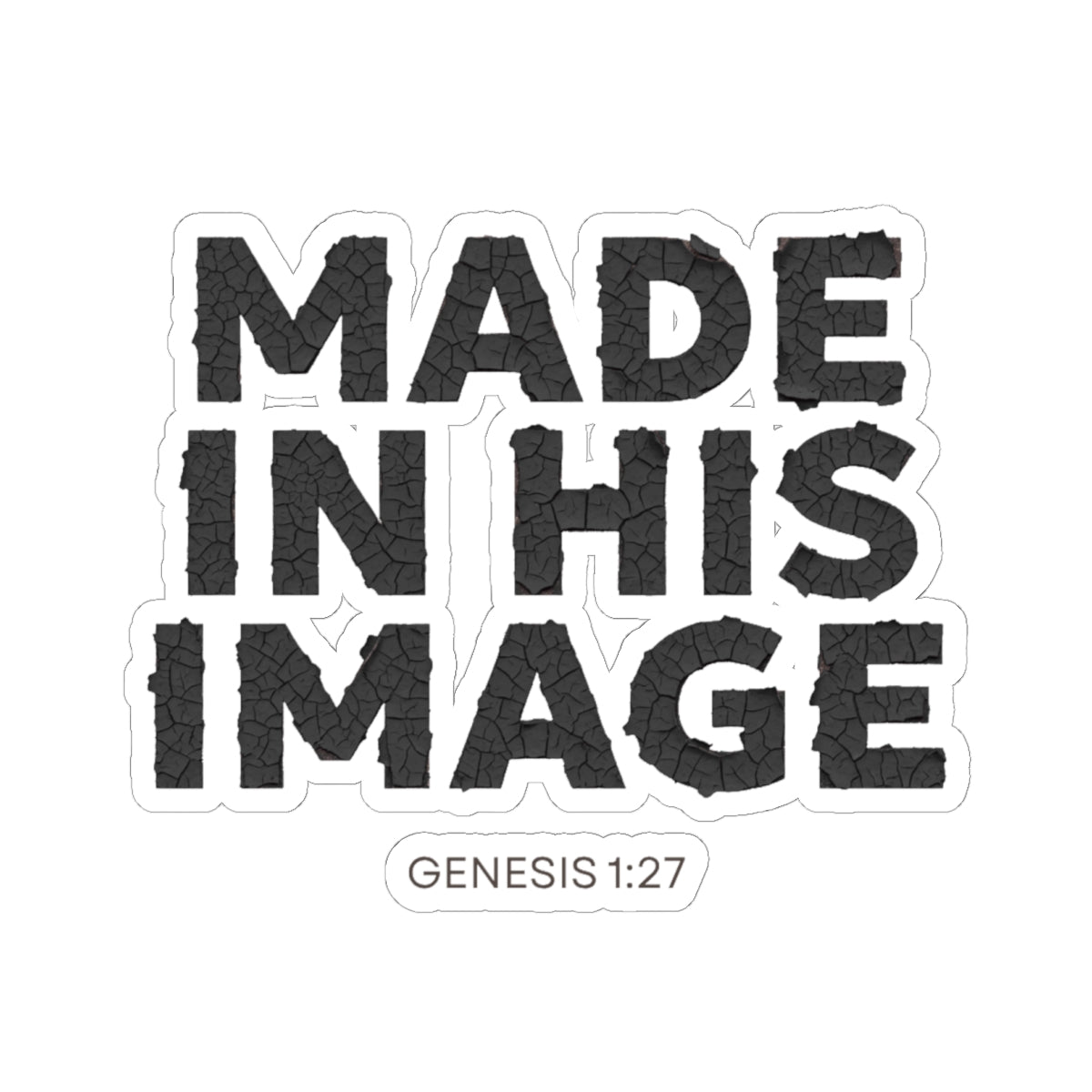 Made in His Image Sticker