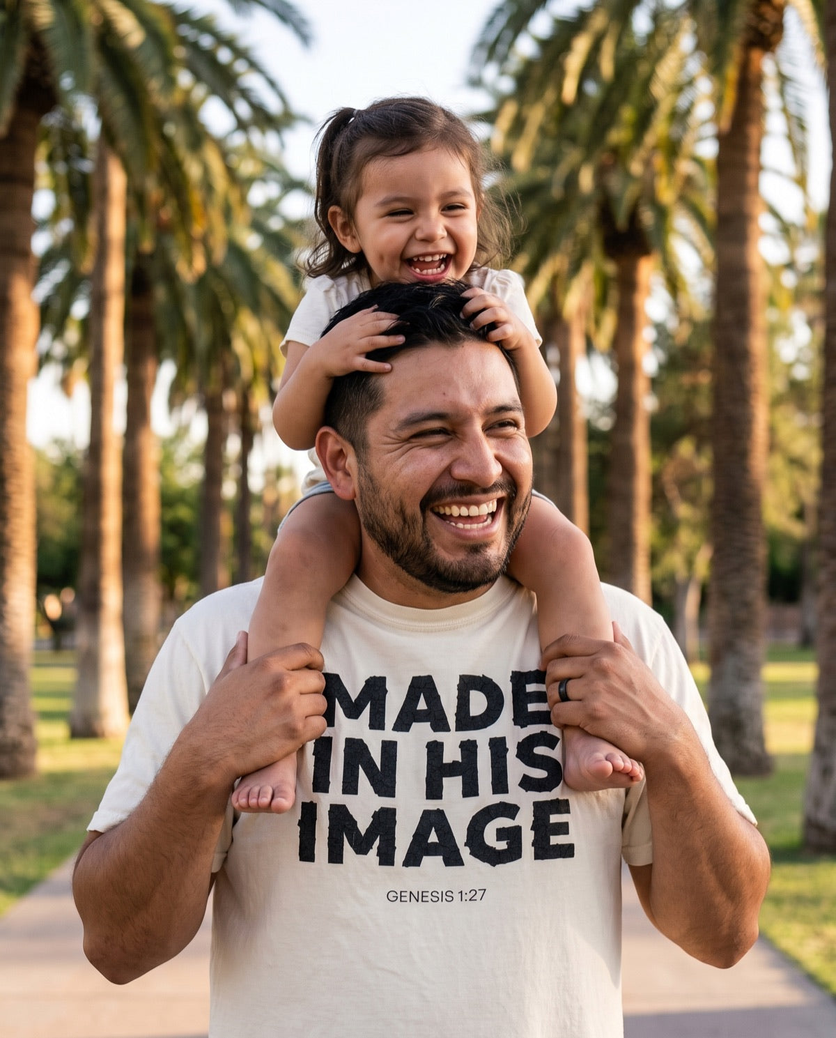 Made in His image T-shirt lifestyle photo