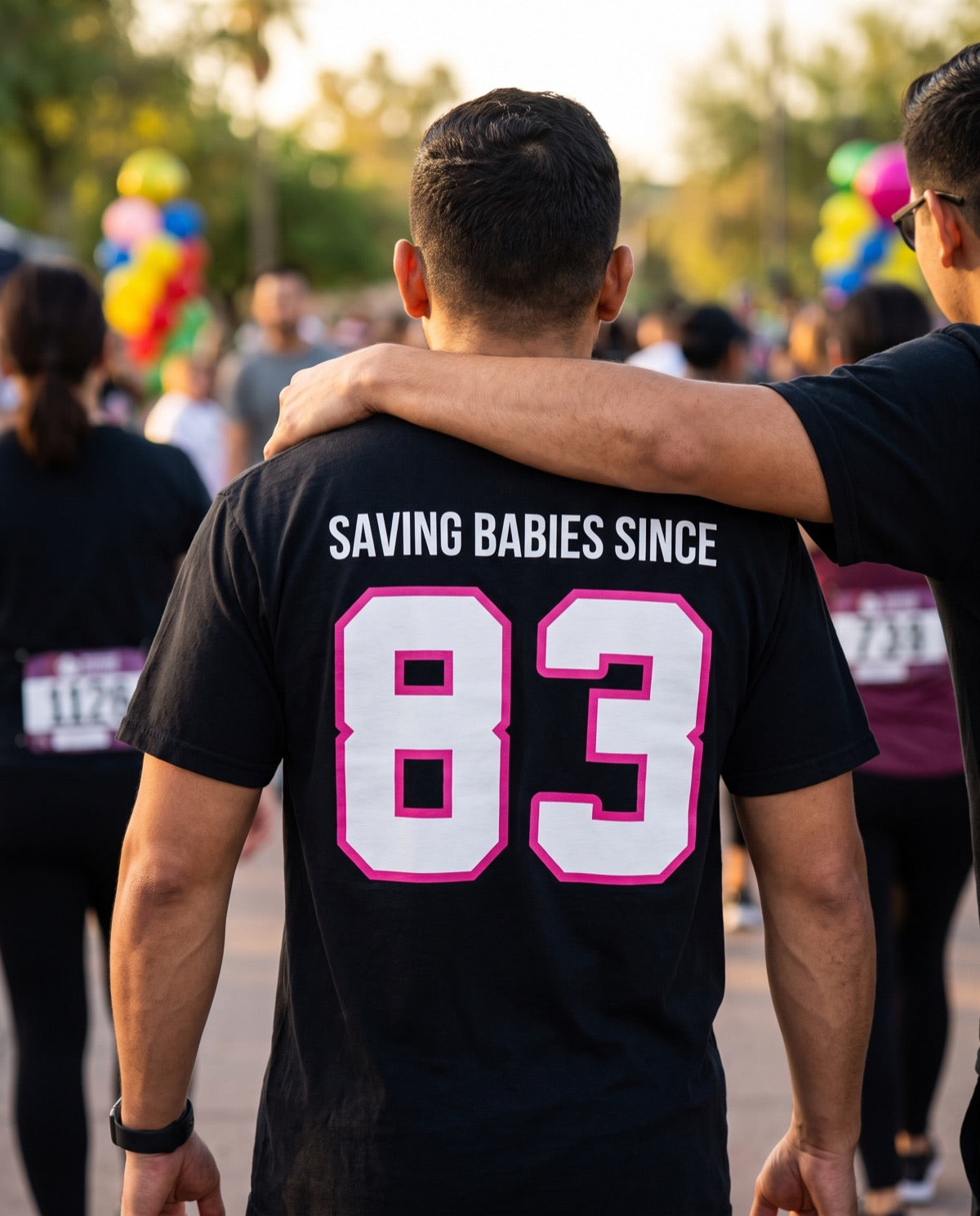 Saving Babies T-shirt lifestyle photo