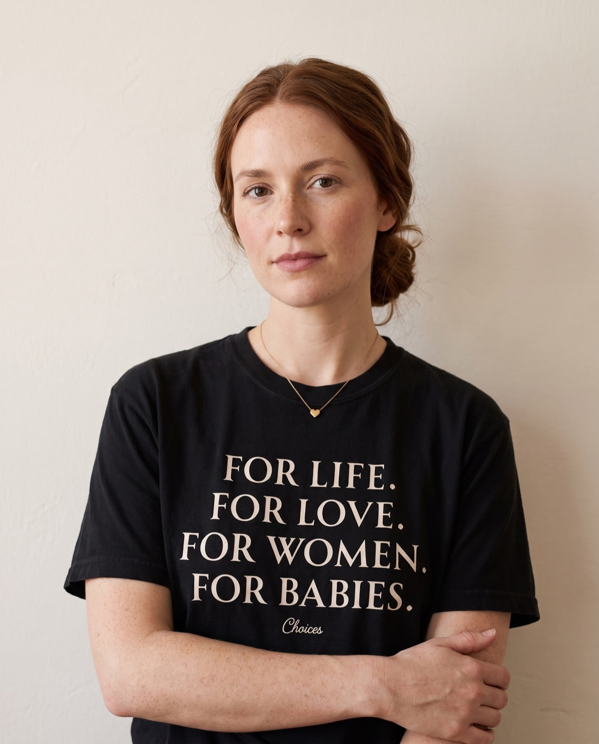 Pro-life T-shirt lifestyle photo