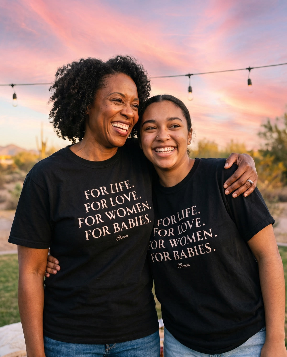Pro-life T-shirt lifestyle photo