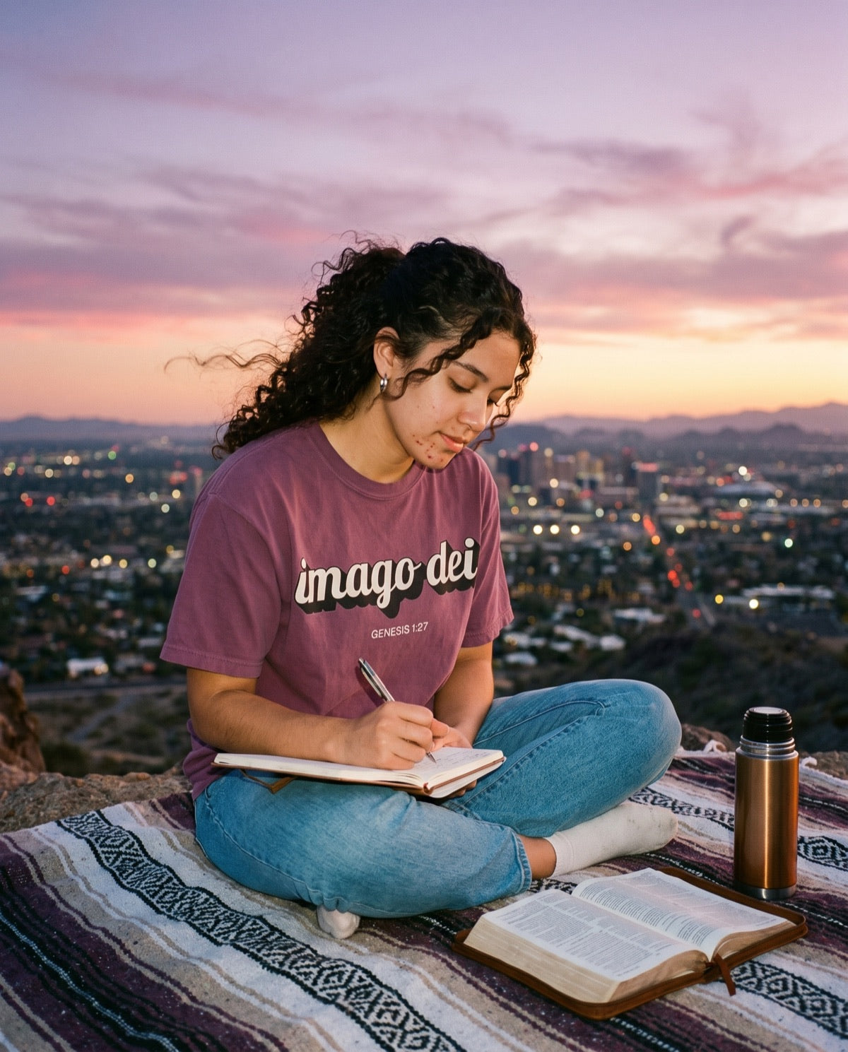 Imago Dei (Genesis 1:27) T-shirt lifestyle photo