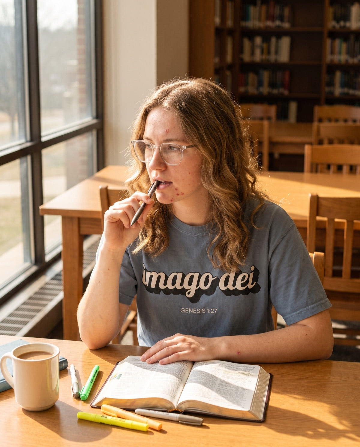 Imago Dei (Genesis 1:27) T-shirt lifestyle photo