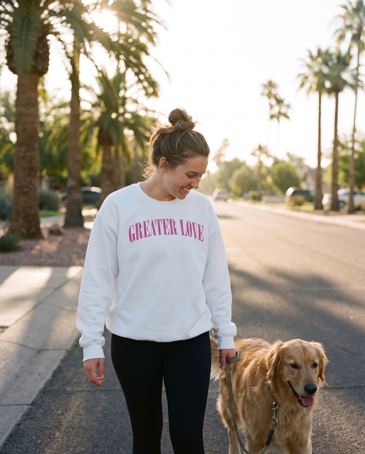Greater Love  Sweatshirt lifestyle photo