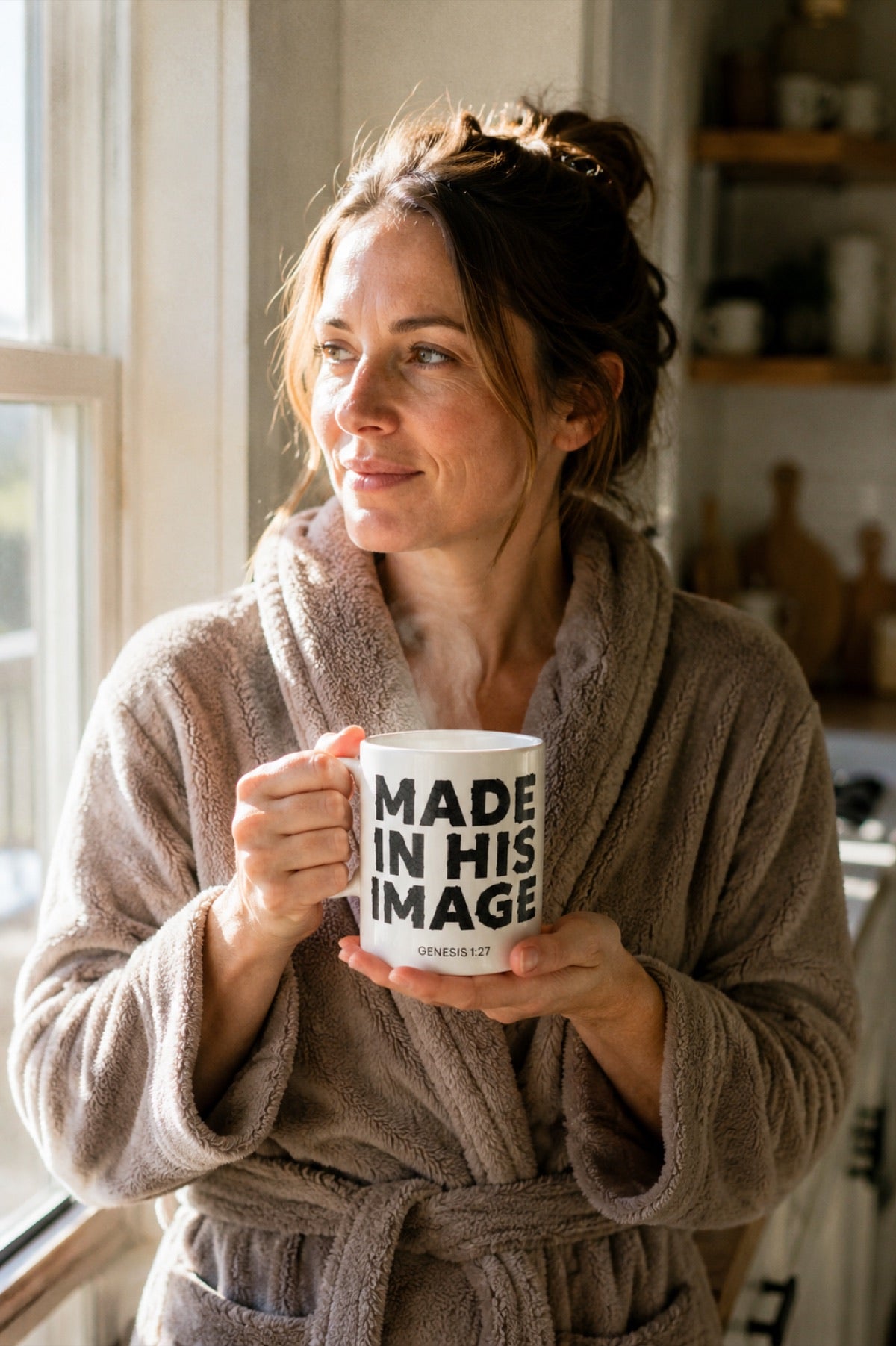 Made In His Image . Genesis 1:27 Mug lifestyle photo